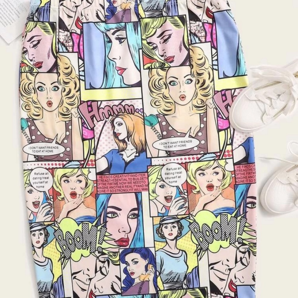 Pop art inspired mini skirt
